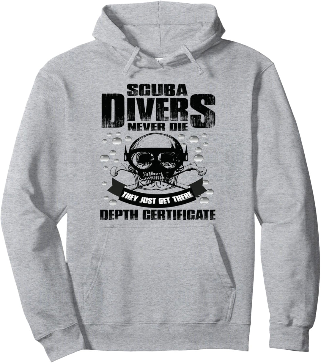 Taucher sterben nie Lustiges Tiefseetaucher Tauchen Pullover Hoodie