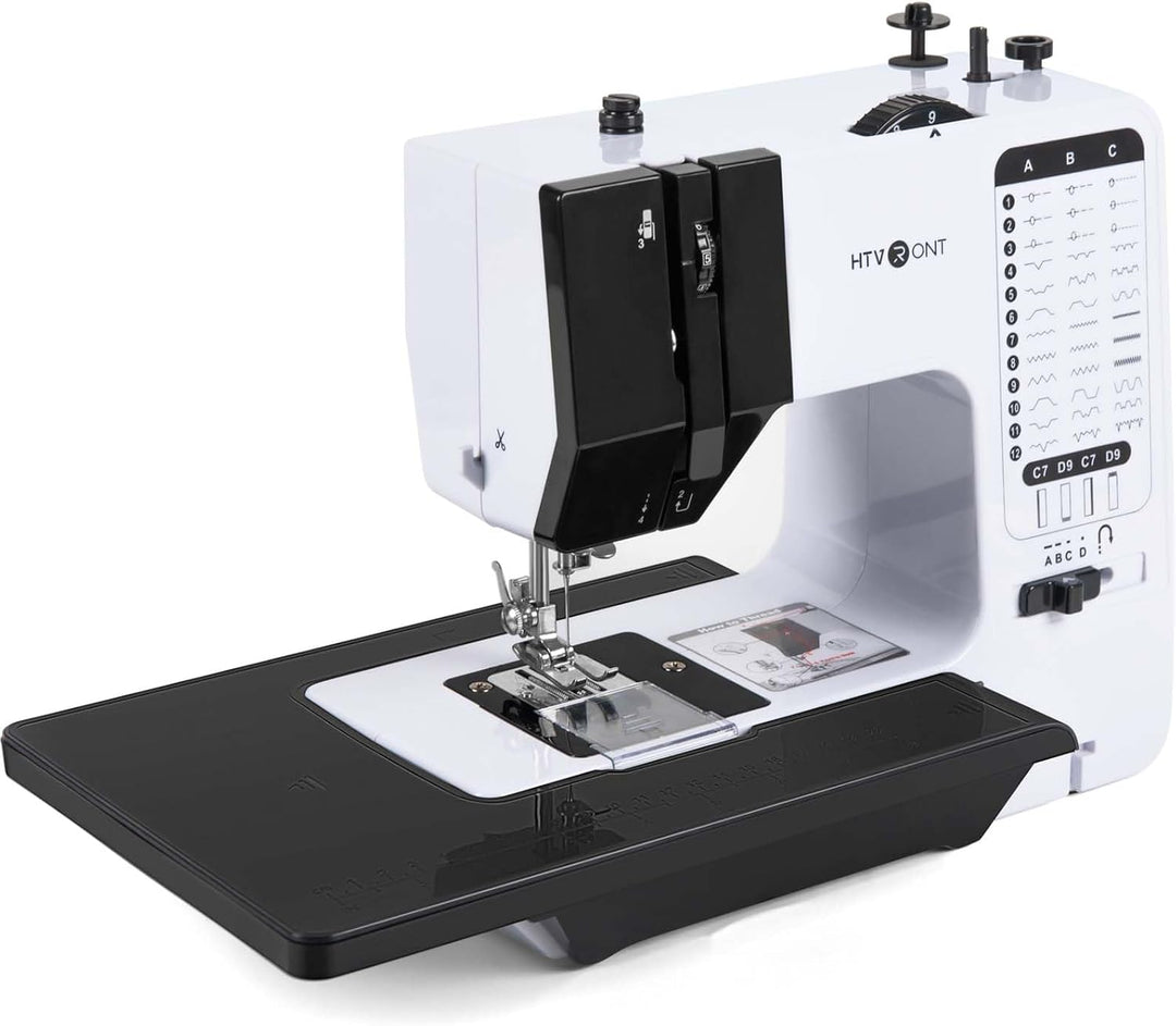 HTVRONT Nähmaschine mit Verlängerungstisch- Sewing Machine Nähmaschine Anfänger mit 38 Nähprogrammen