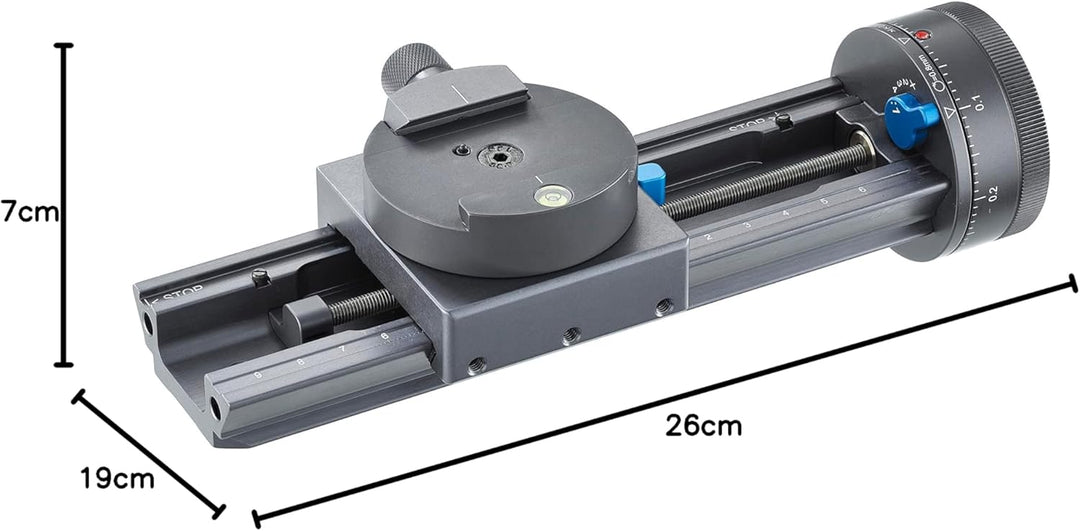 Novoflex Castel M Einstellschlitten mit Fokusrad