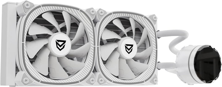 Nfortec - ATRIA X Liquid CPU Cooling ARGB 240mm, Infinity Mirror 360 Grad drehbar, 2x 120mm PWM ARGB