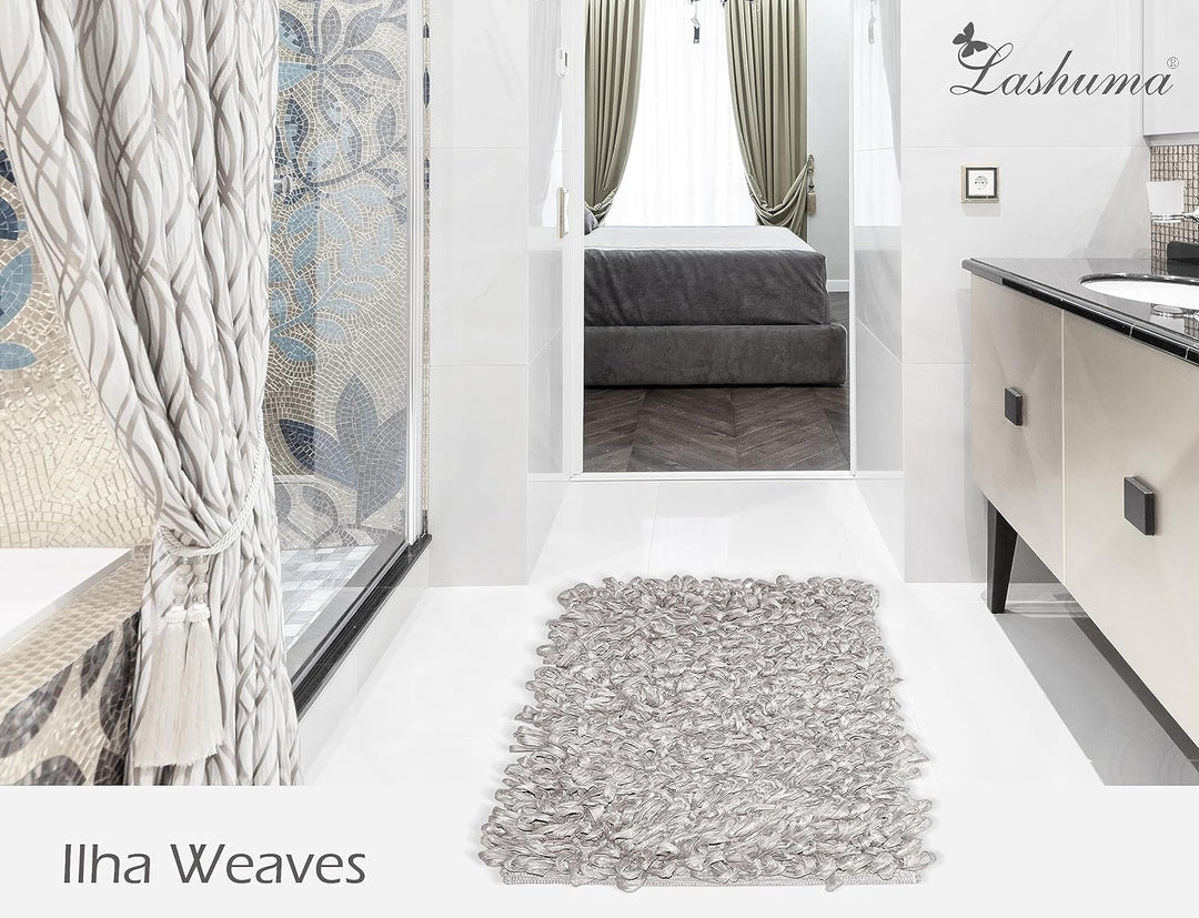 Lashuma Badematte Beige – Grau, weicher Badewannenteppich 50x70 cm 50x70 cm Beigebraun, 50x70 cm Bei