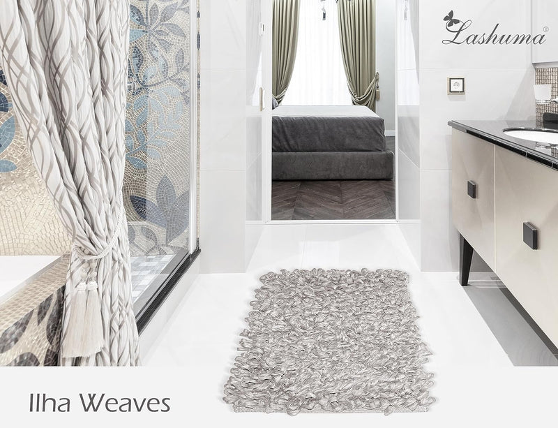 Lashuma Badematte Beige – Grau, weicher Badewannenteppich 50x70 cm 50x70 cm Beigebraun, 50x70 cm Bei