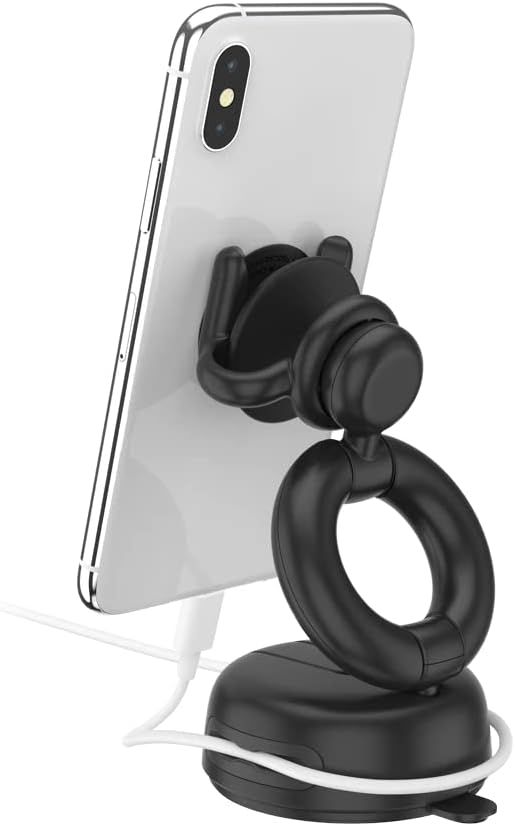 PopSockets : PopMount 2 Car Dash - Windschutzscheibe- und Desktop-Freisprechhalterung und Unterstütz