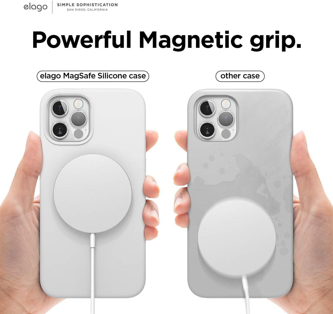 elago Magnetic Silikon-Hülle Case Kompatibel mit iPhone 12 und Kompatibel mit iPhone 12 Pro 6,1 Zoll