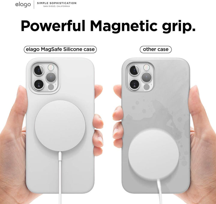 elago Magnetic Silikon-Hülle Case Kompatibel mit iPhone 12 und Kompatibel mit iPhone 12 Pro 6,1 Zoll