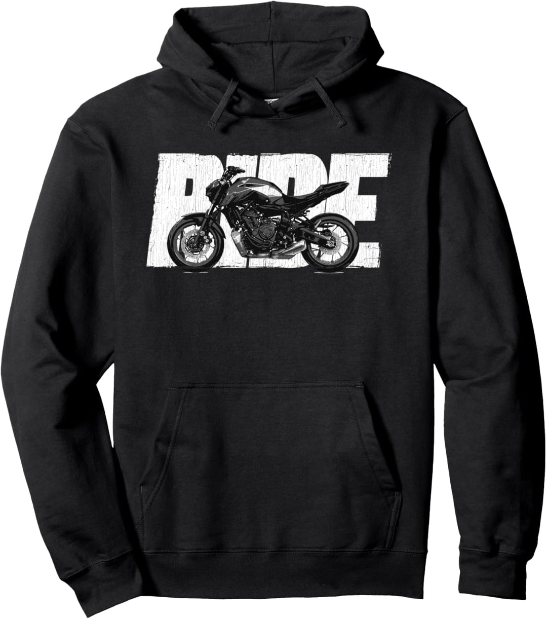 2021-2022 MT-07 Ride Naked Bike Ride Motorrad Pullover Hoodie