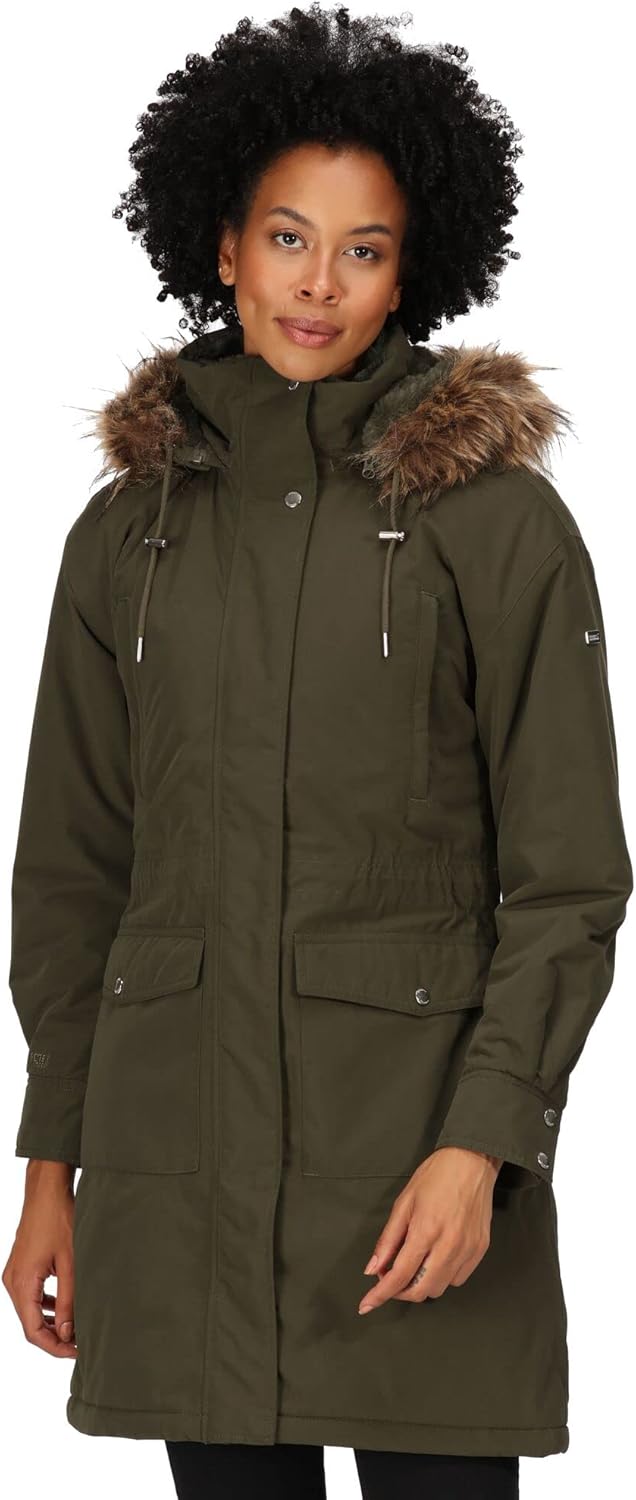 Regatta Damen Shiloh Jackets Waterproof Insulated 40 Dark Khaki, 40 Dark Khaki