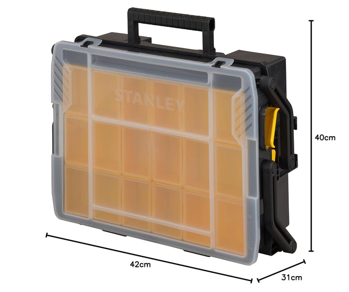 Stanley Sortmaster Organizer Multi-Level (Zwei-Ebenen-Organizer, transparenter Deckel, herausnehmbar