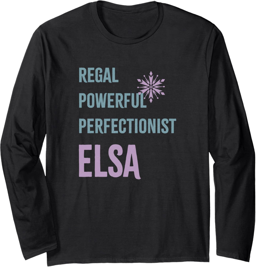 Disney Frozen 2 Elsa Regal Powerful Perfectionist Langarmshirt