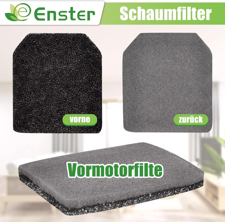QX7 Filter für AEG 4 Stück Filter Zubehör Set für AEG QX6 QX7 QX8-2 ASKW1 Staubsauger Filterset Ersa