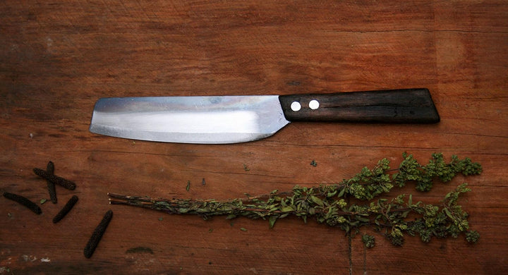 Spicebar Gewürzküche Than Messer Angkor mittel, Gemüsemesser handgeschmiedet, Angkor mittel