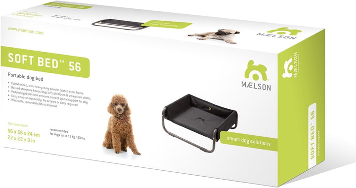 Maelson Soft Bed - faltbares Hundebett / Hundeliege, SB 7156 beige S - 56 x 56 x 24 cm, beige S - 56