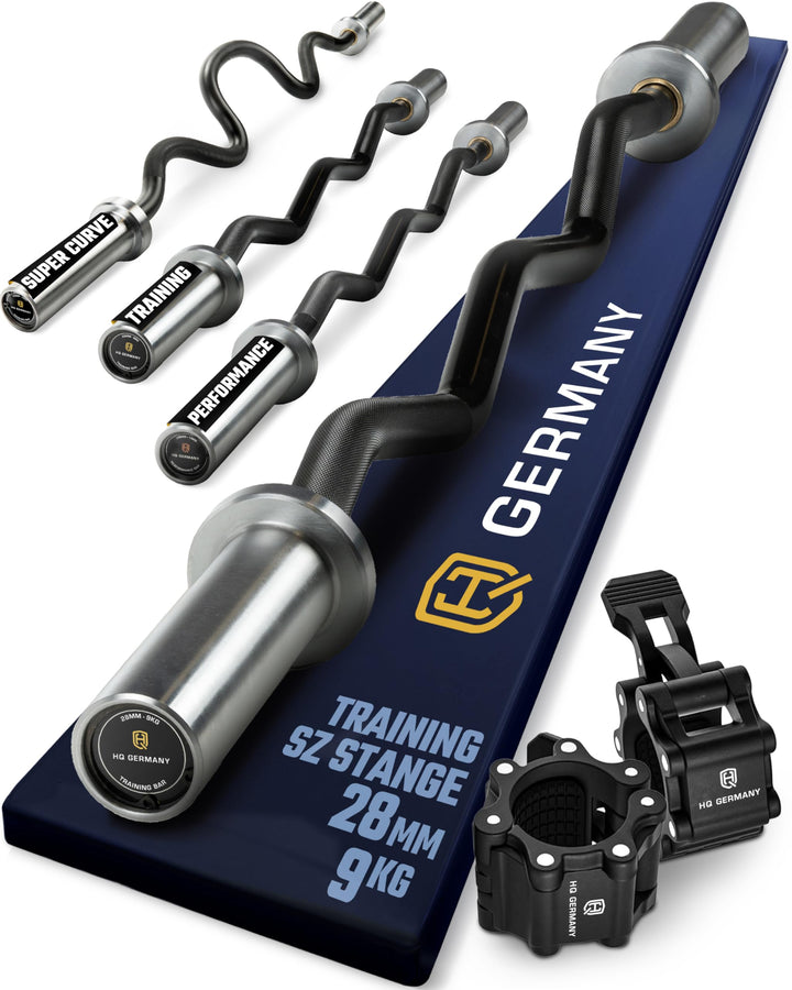 HQ Germany® SZ Stangen 50mm | 3 Varianten | Super-Curve/Performance/Training Training + Schnellversc