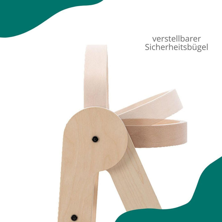Montessorianischer Lernturm, faltbar, vielseitig einsetzbar, aus natürlichem Birkenholz mit 3 verste