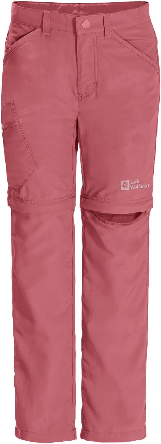 Jack Wolfskin Unisex Kinder Safari Zip Off Pants K Outdoorhose 92 Soft Pink, 92 Soft Pink