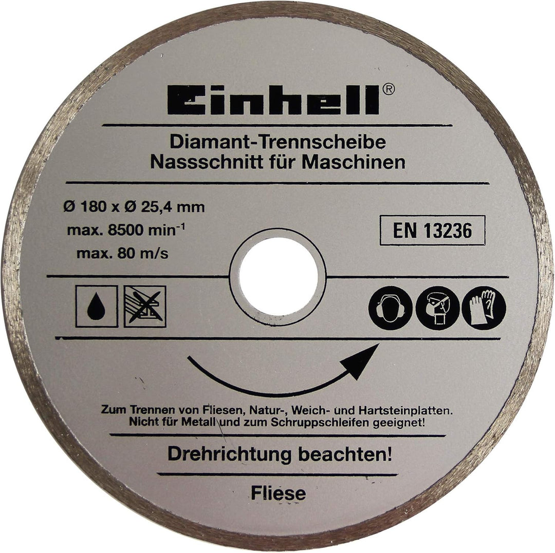 Einhell Fliesenschneidmaschine TC-TC 618 (600 W, Schnitthöhe 35 mm, Tischgrösse 330 x 360 mm, Diaman