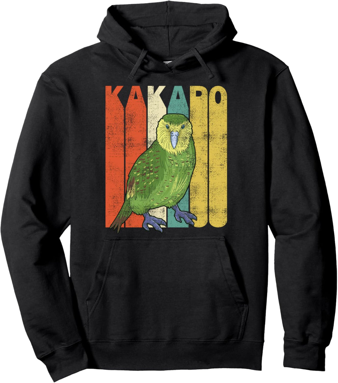 Vintage Kakapo Retro Papagei Vogel Pullover Hoodie