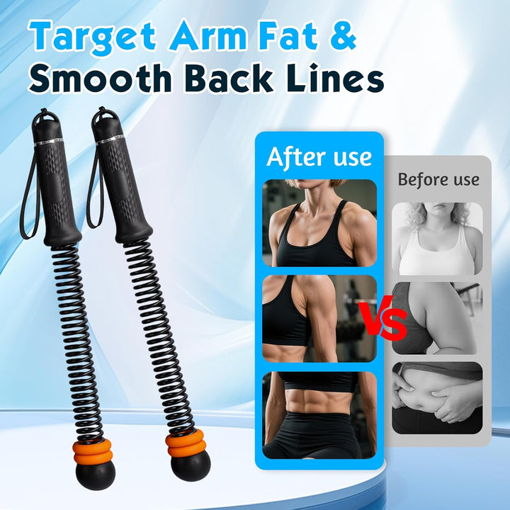 TOGETDREAM Ropeless Battle Ropes, Einstellbar Seillose Kampfseile Tragbare Gewichtete Seile Ohne Sei