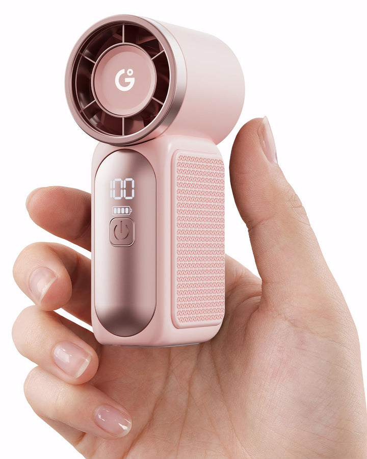 Gaiatop Tragbarer Mini-Handventilator, 6 Geschwindigkeiten, 16900 U/min, hohe Geschwindigkeit, persö