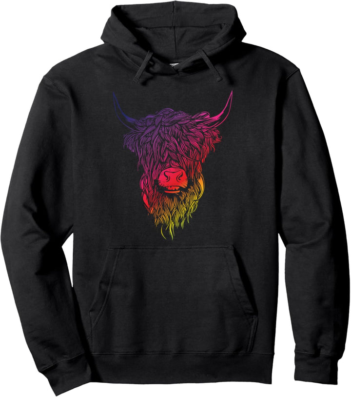 Hochlandrind Hochland Rind Kuh Hochlandkuh Bauern Landwirt Pullover Hoodie