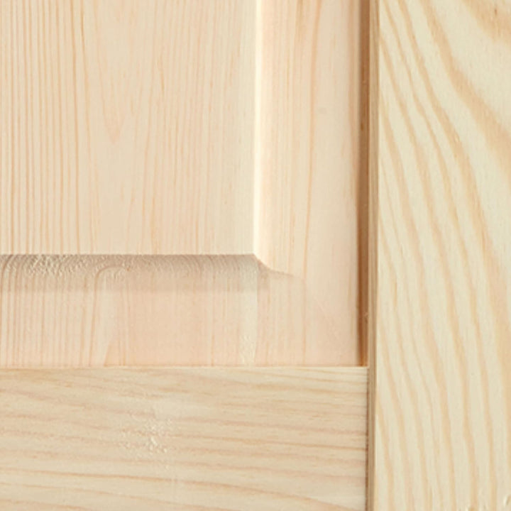 Kassettentür Schranktür Holz RUSTIKAL | 39,5 x 49,4 cm 2-er Pack Set | unbehandelte Holztür aus Kief