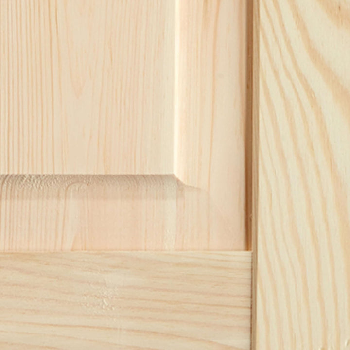 Kassettentür Schranktür Holz RUSTIKAL | 69 x 39,4 cm 2-er Pack Set | unbehandelte Holztür aus Kiefer
