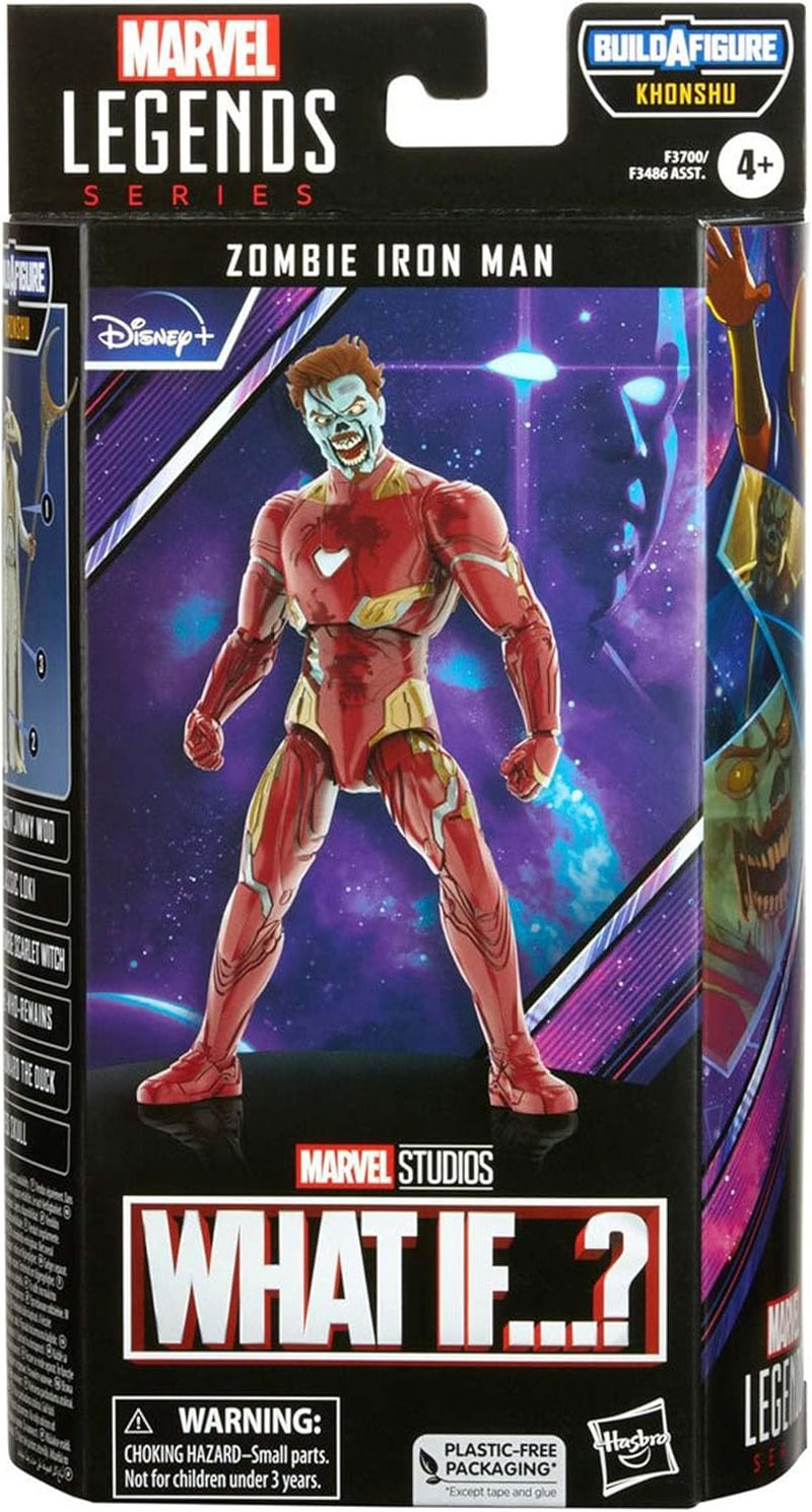 Hasbro Marvel Legends Series MCU Disney Plus What If Zombie Iron Man Marvel Action-Figur, 4 Accessoi