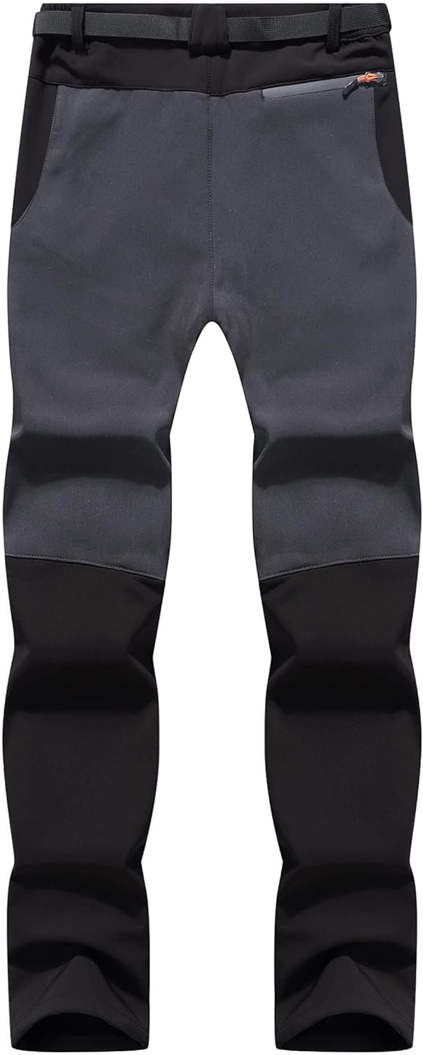 BenBoy Herren Wanderhose Wasserdicht Softshellhose Outdoorhose Winddicht Warm Gefüttert Skihose Snow
