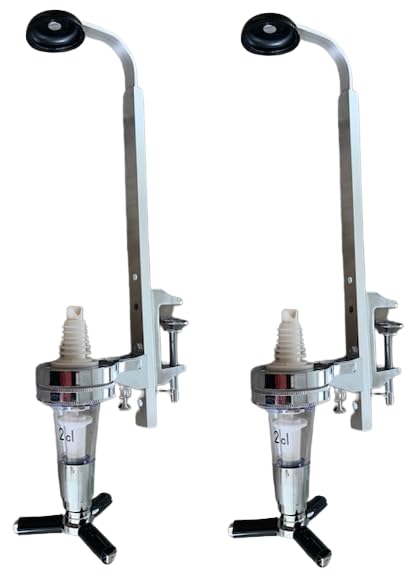 TAMLED Set Flaschenregalhalterung mit Dosiergerät 2 cl - 2 Stück