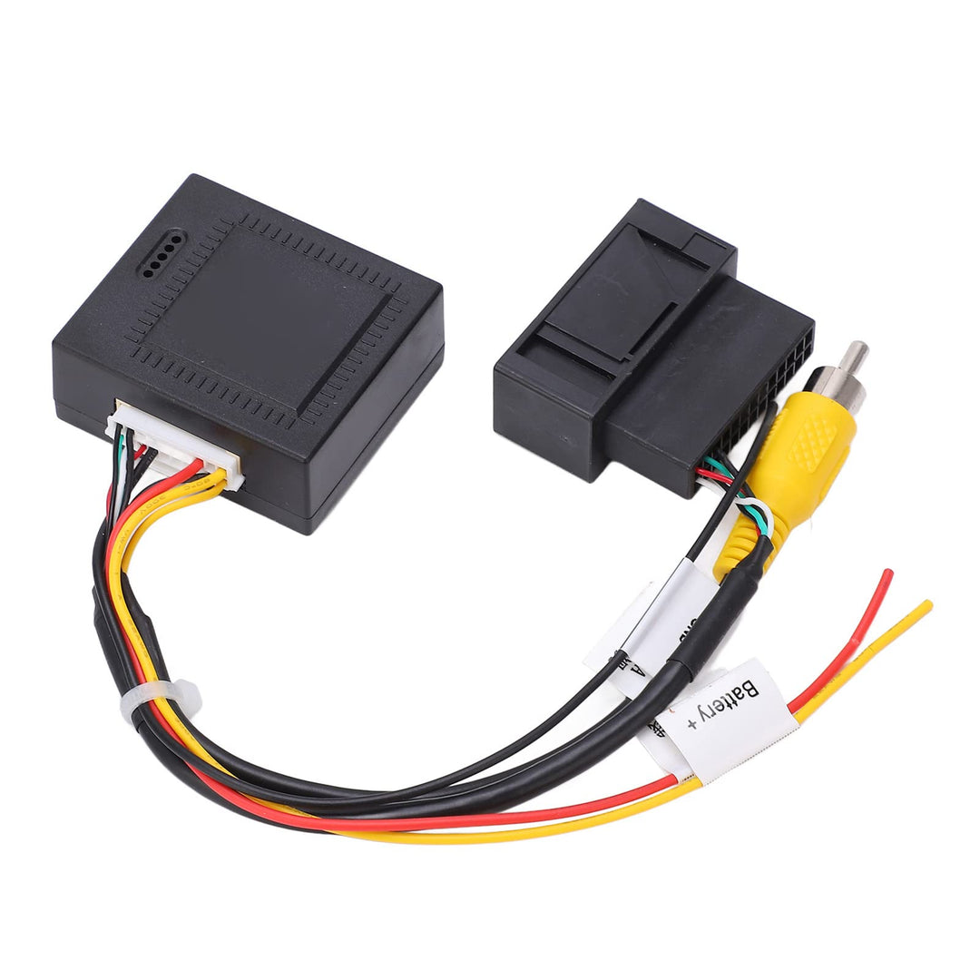 Qiilu Rückfahrkamera Nummernschild 12V 5W RGB zu AV Konverter Decoder Box Adapter Backup Kamera Teil