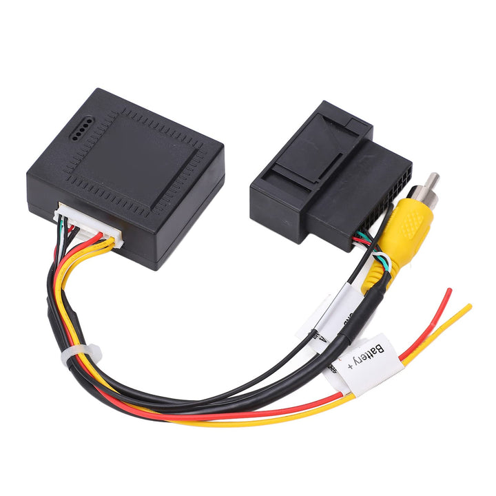 Qiilu Rückfahrkamera Nummernschild 12V 5W RGB zu AV Konverter Decoder Box Adapter Backup Kamera Teil