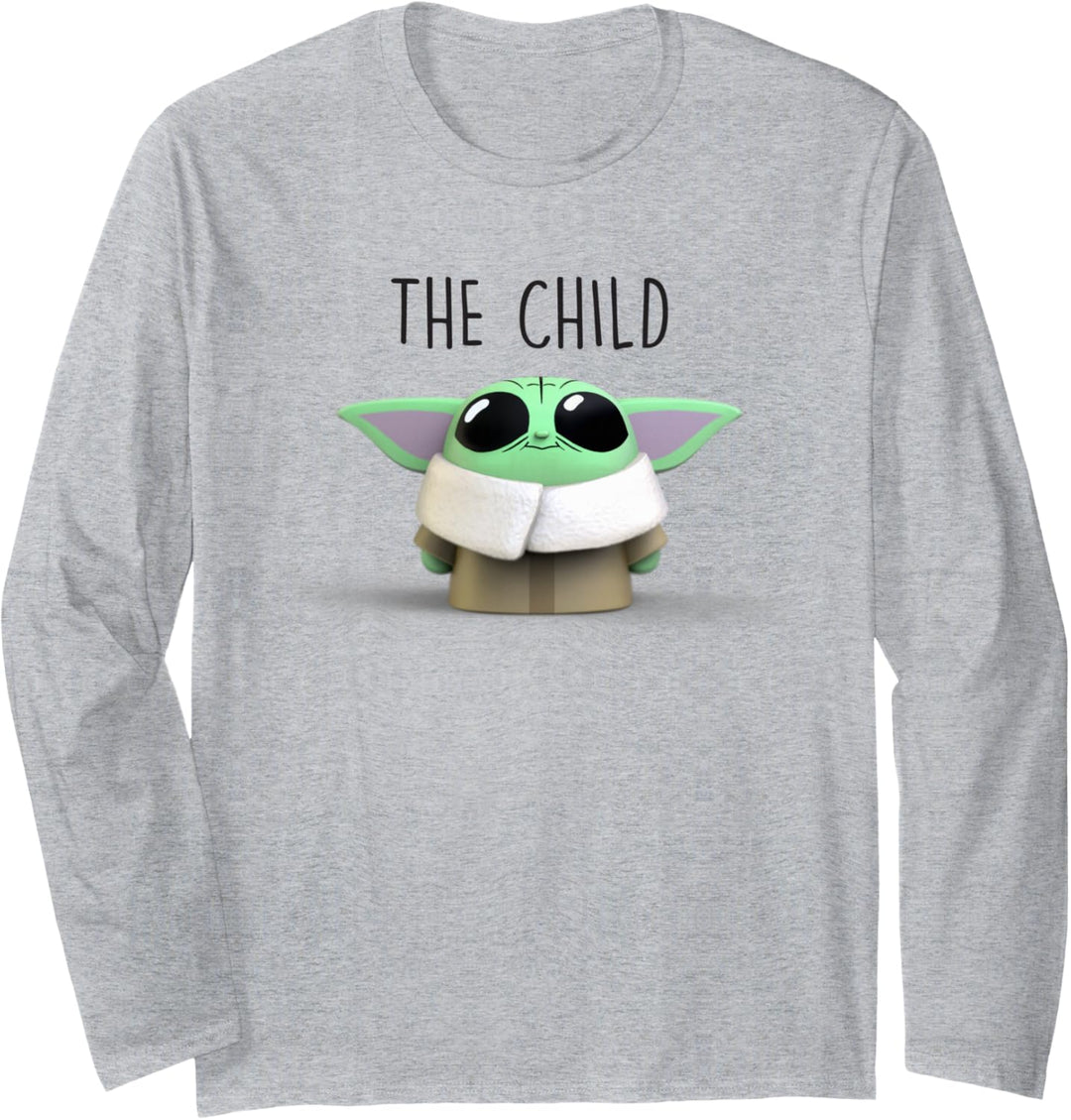 Star Wars The Mandalorian The Child Emoticon Langarmshirt