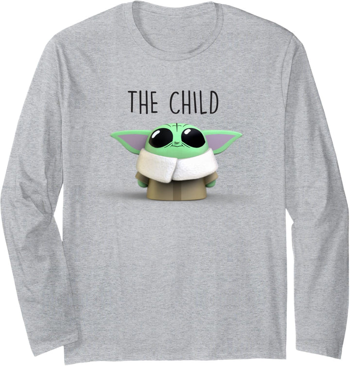 Star Wars The Mandalorian The Child Emoticon Langarmshirt
