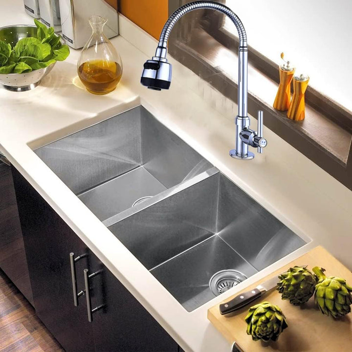 Wasserhahn Küche, Waschbecken Armaturen, Küche Spültischarmatur, Küchenarmatur 360° Schwenkbar Mit B
