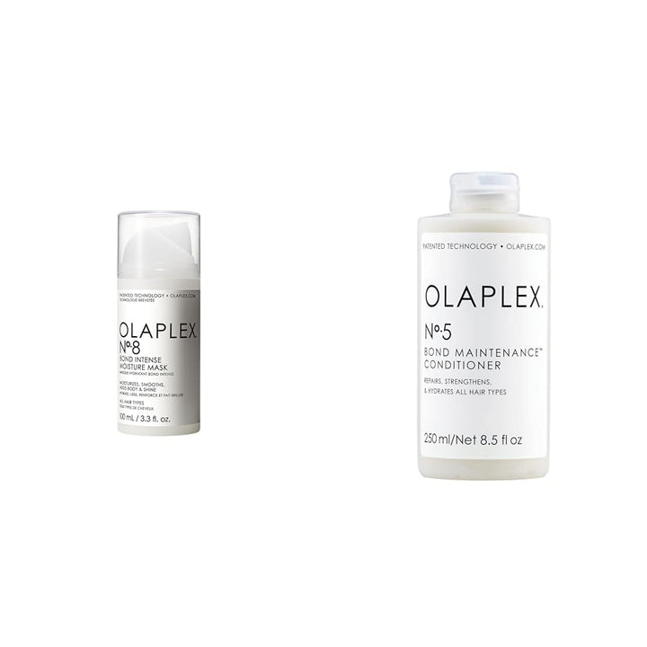 Olaplex Nr. 8 Bond Intensive Feuchtigkeitsmaske & No. 5 Bond Maintenance Conditioner Bundle mit Bond
