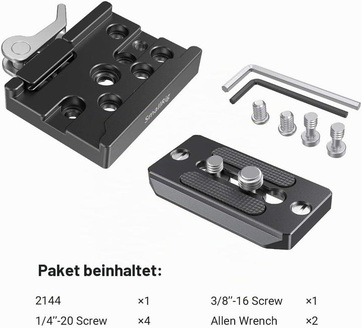 SMALLRIG Quick Release Clamp Und Platte für Arca Swiss Standard - 2144