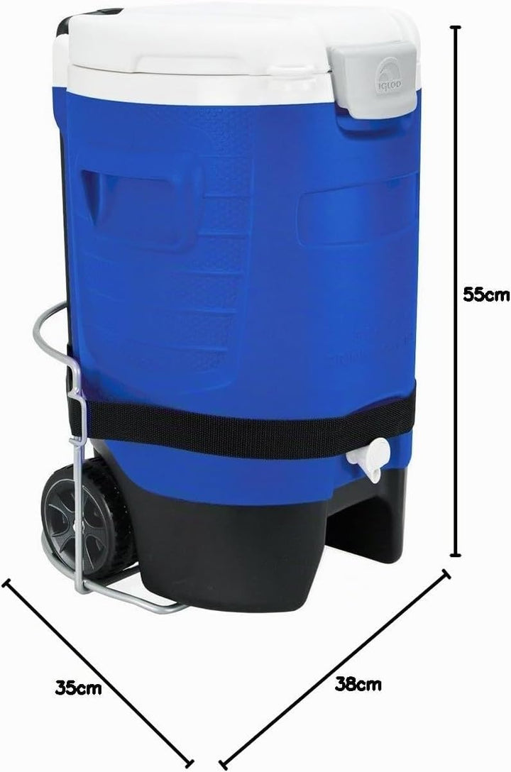 Igloo - Sport 5 Gallon Roller - Getränkespender mit Zapfhahn - 18,9 Liter - 38 x 35 x 55 cm (L x B x