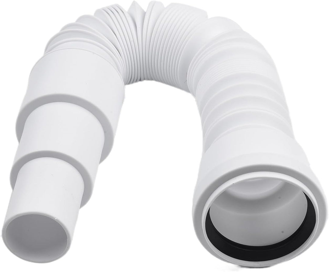PVC-Abflussrohr, ausziehbar bis zu 1 m Länge, geeignet für Dusche und Badewanne, 50 mm Durchmesser,