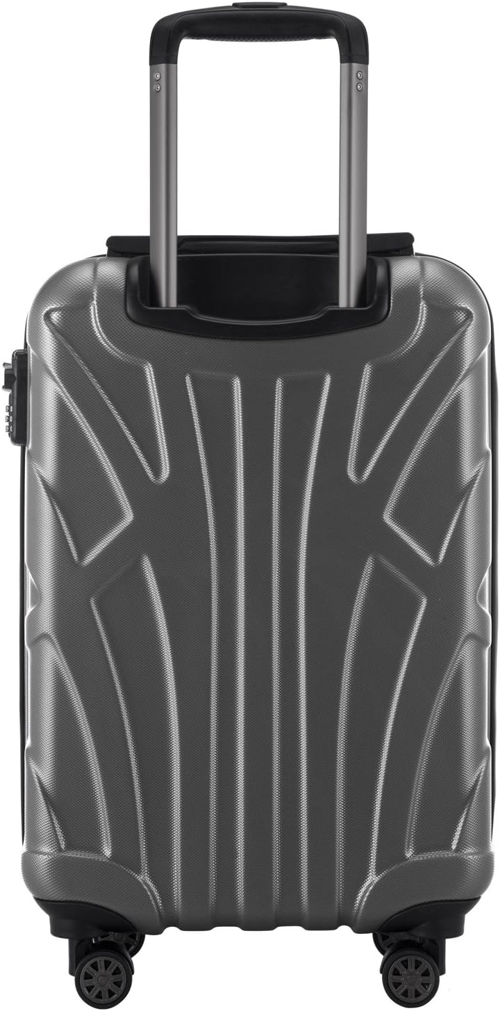 suitline - Handgepäck Hartschalen-Koffer Koffer Trolley Rollkoffer Reisekoffer, TSA, 55 cm, ca. 34 L