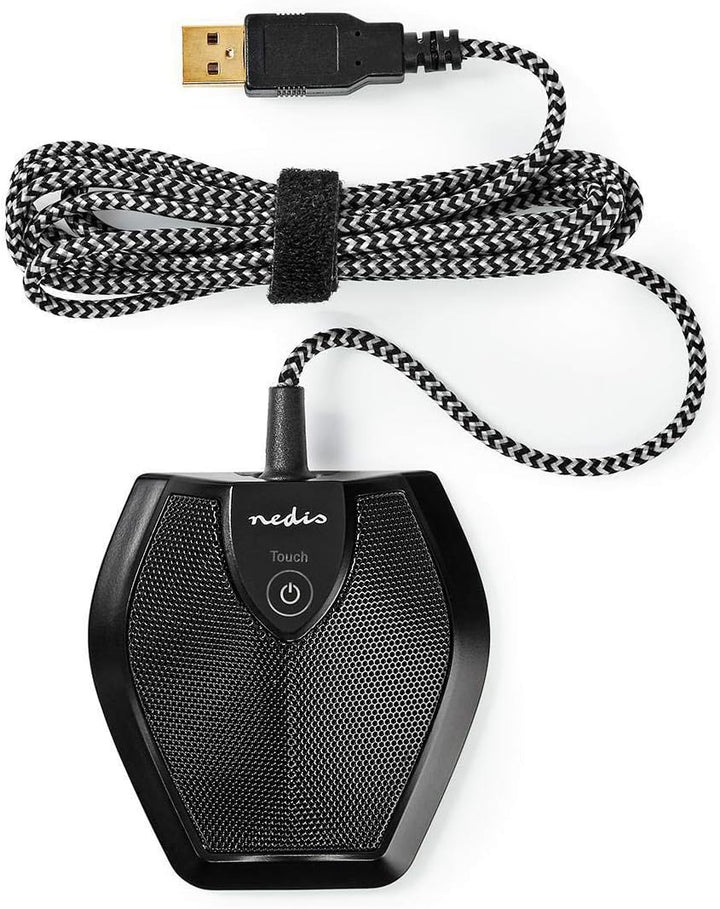 NEDIS Mikrofon | zum Gebrauch von: Desktop/Notebook | Kabelgebunden | 1x USB 1.40 m Schwarz