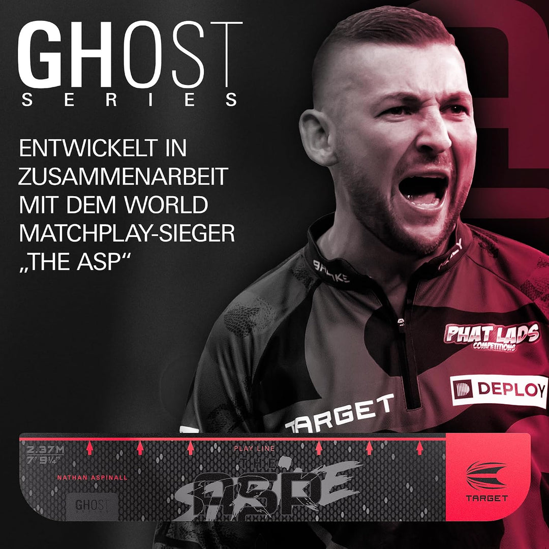 Target Darts Nathan Aspinall Ghost Series Oche Throw Line – “The Asp” Dart-Wurflinienmarkierung für