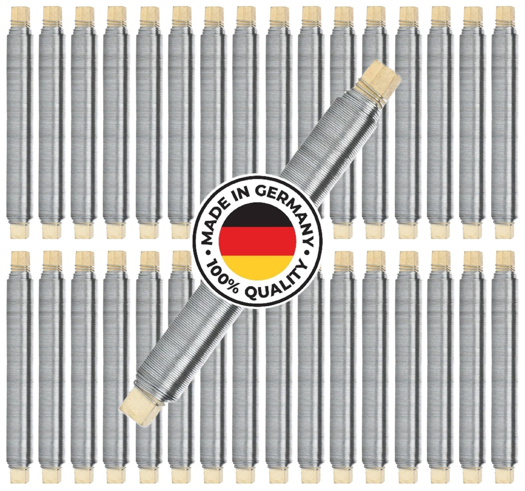 Weichgeglühter PREMIUM Blumendraht Made in Germany Ø0,65mmx38m je Stück | Äusserst biegsam, stabil &