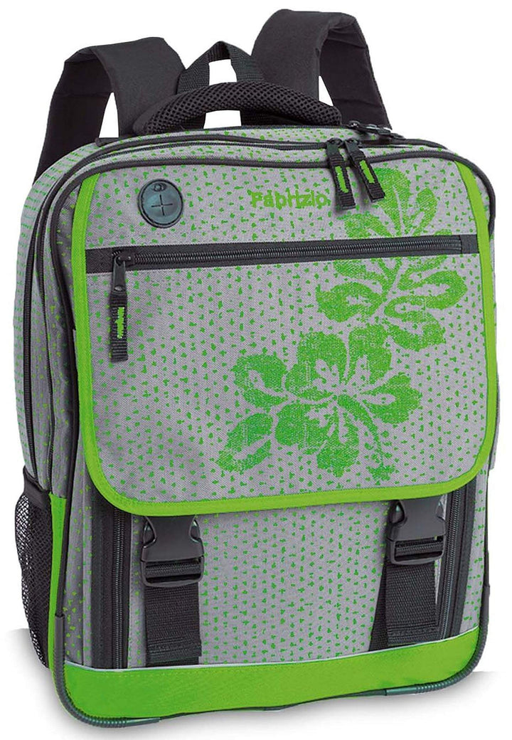 Schulrucksack FABRIZIO hellgrau/Lime 20337-1733 Schulranzen Rucksack