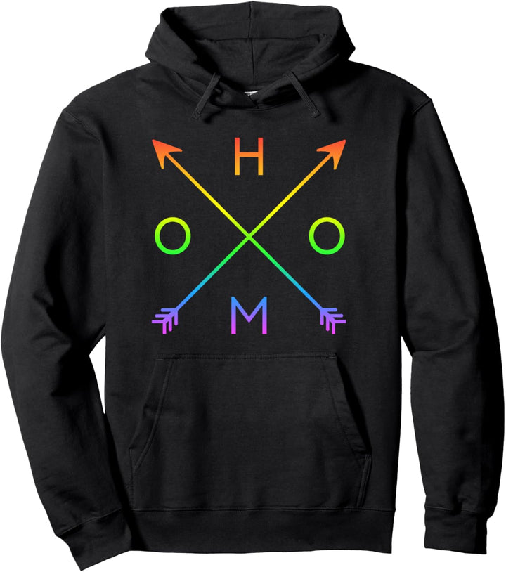 Homo - Witziges Regenbogen CSD Pride Pullover Hoodie