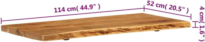vidaXL Akazienholz Massiv Waschtischplatte Badezimmer Waschtisch Waschtischkonsole Platte Holzplatte