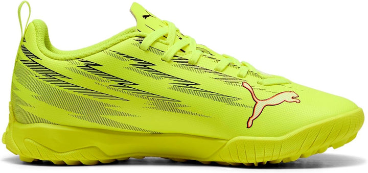 Puma Unisex Kinder Ultra 5 Play Tt JrSoccer Shoe 38.5 EU Yellow Alert Puma Black Glowing Red, 38.5 E