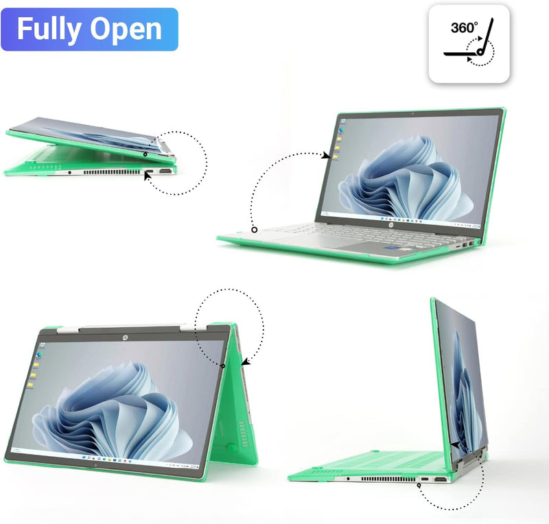 mCover Nur kompatibel mit 2022 ~ 2023 14 Zoll HP Pavilion X360 14-EKxxxx Serie 2-in-1 Cabrio Laptop