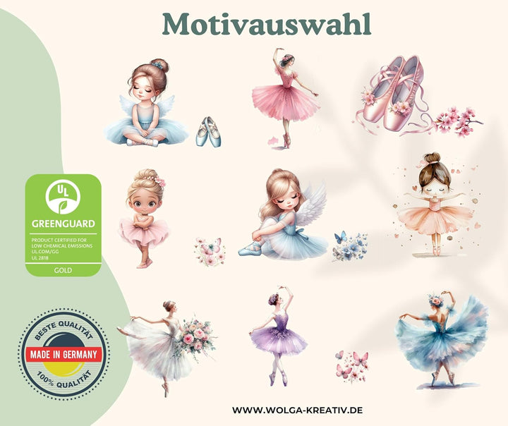 wolga-kreativ personalisierte Mepal Brotdose mit Balerina Motiv - Lunchbox Schule, Jausenbox Kinderg