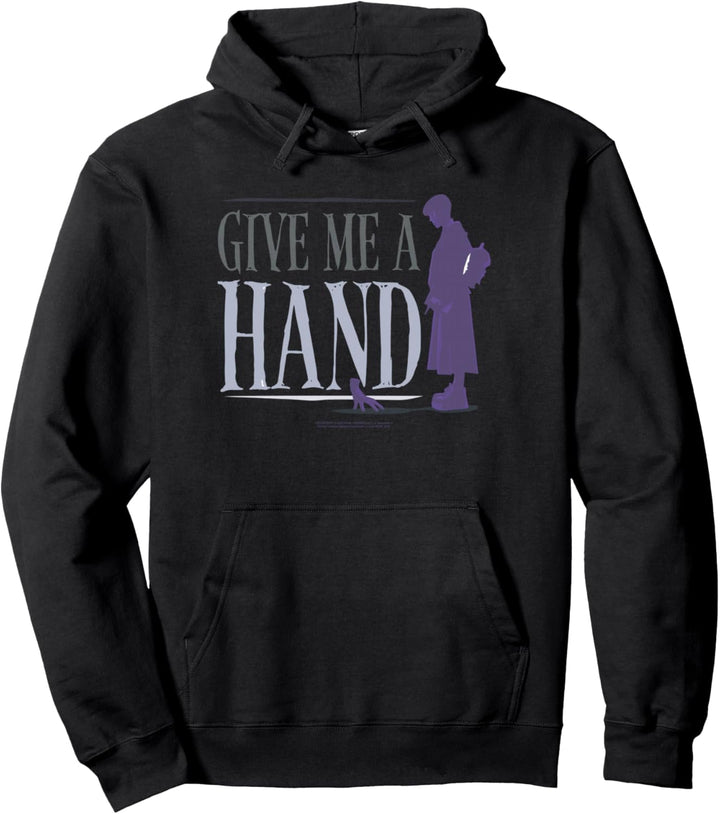 Wednesday and Thing Give Me A Hand Quote Pullover Hoodie