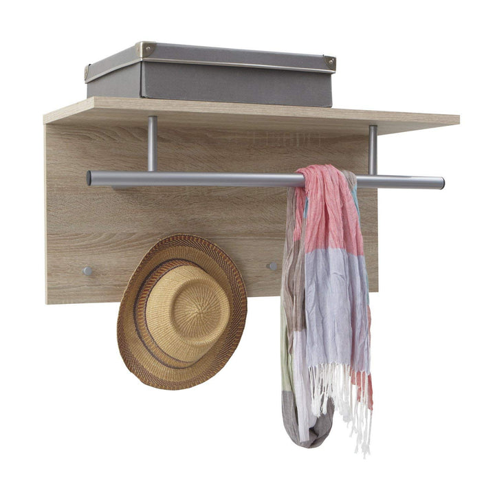 FMD Möbel, 441-001 Spot Wandgarderobe, eiche, masse 72.0 x 35.0 x 29.5 cm (BHT) Standard, Standard
